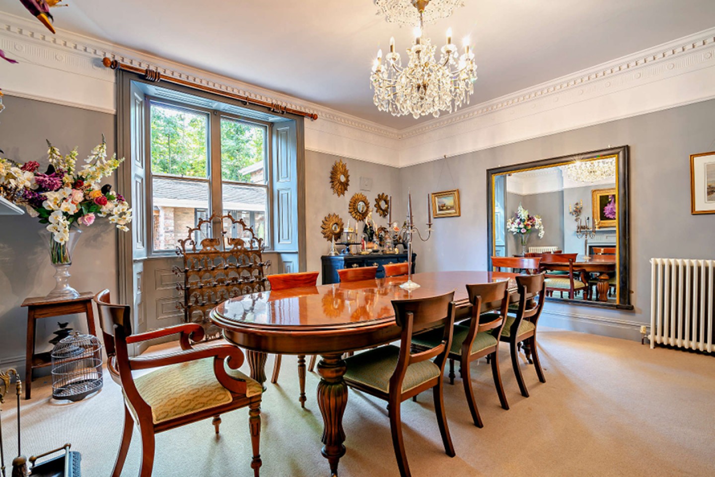 Traditional dining room with period features